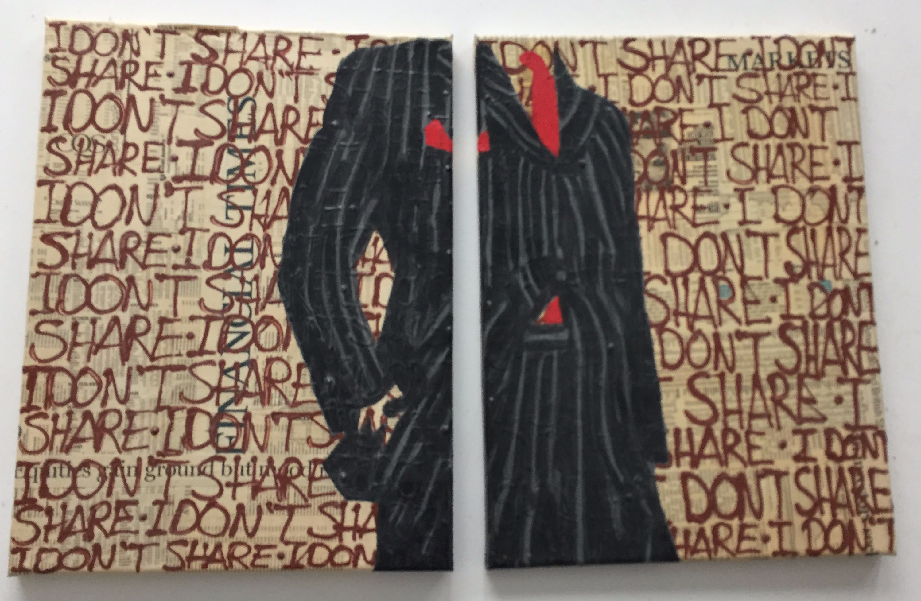 Niet of onleesbaar gesigneerd - I don't share | the banker kopen? Bied vanaf 1!