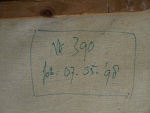 Niet of onleesbaar gesigneerd - Groot , ingelijst acrylverf op doek , Het concert – 1998 - 81 x 111 cm kopen? Bied vanaf 1!