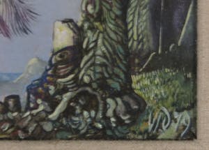 Victor Linford - Olieverf op paneel, Devil kopen? Bied vanaf 1!