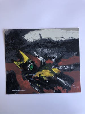 Nico Molenkamp - Zeefdruk, Vogel kopen? Bied vanaf 45!