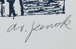 A.R. Penck - Zeldzame handgesigneerde litho, Zonder titel kopen? Bied vanaf 1!