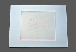 AcheterTheo Beerendonk - jaren 60 - rode inkt tekening - 3 naakte dames in liefdesspel - gesigneerd? Enchérissez de 58!