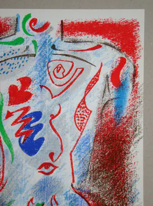 Andre Masson - Abstracte compositie - 1972 - Originele lithografie kopen? Bied vanaf 100!