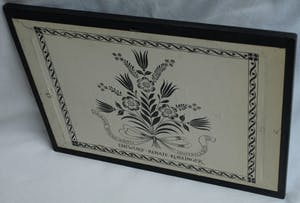 Renate Koblinger-Drobar - Achterglasschildering , De Vlieger – gesigneerd & ingelijst – ca 1980 kopen? Bied vanaf 40!