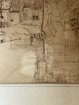 Bram Segaar - Tekening Giethoorn 1918 kopen? Bied vanaf 40!