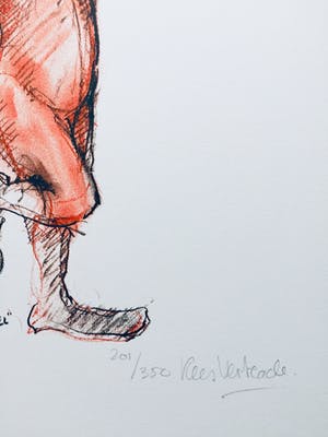 Kees Verkade - litho ‘Charlie Rivel’ kopen? Bied vanaf 85!