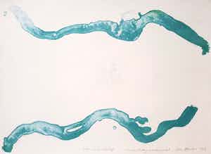 Jeroen Hermkens - Boven- en benedenloop, litho verkocht voor € 35!