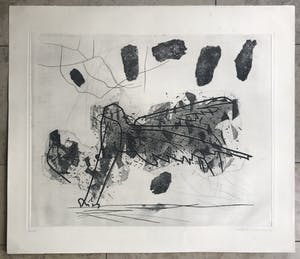 Wout van Heusden - Mooie, grote ets - 1956 - 4/20 kopen? Bied vanaf 1!