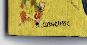 Ruud Cornelisse - acrylverf op doek & gemengde techniek - Circus - gesigneerd kopen? Bied vanaf 95!