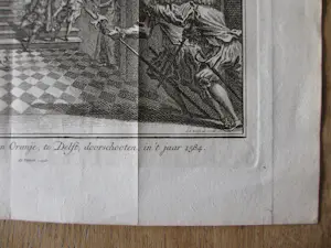 Simon Fokke - Willem de Eerste, Prins van Oranje, te Delft, doorschoten in ’t jaar 1584 kopen? Bied vanaf 35!