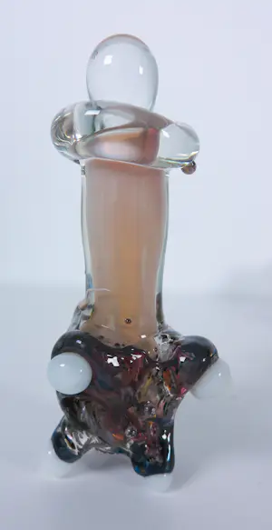 Yvon Trossèl - Drie kleurrijke en speels gevormde glasobjecten kopen? Bied vanaf 70!