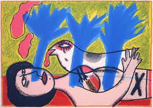 Corneille - Zeefdruk, l'Oiseau des songes verkocht voor € 160!