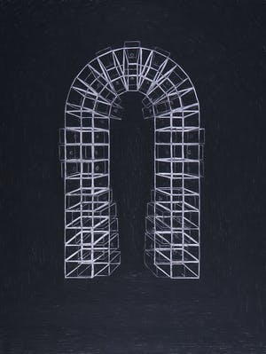 Leontine Lieffering - Houtskool op papier, Zonder titel kopen? Bied vanaf 50!