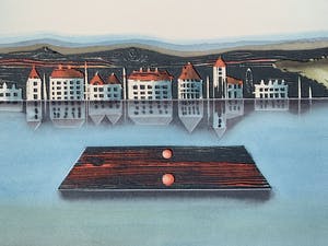 Willem de Vries - Houtsnede - 'Arrival' - 1999 (Kleine oplage) kopen? Bied vanaf 60!