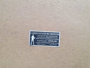 Niet of onleesbaar gesigneerd - "de Mijnwerker" (Jan Toorop 1911) gesigneerd, Klaus kopen? Bied vanaf 1!