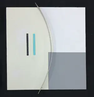 Menno Meijer - Lot van drie 3d-geometrisch-abstracte werken in gemengde techniek (verf, metaal) kopen? Bied vanaf 50!