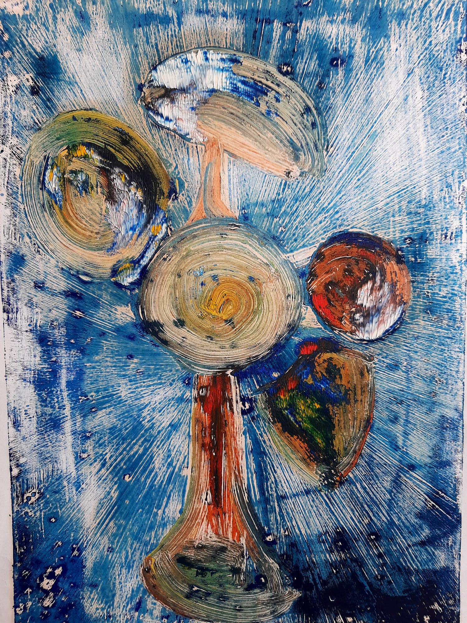 Nico Emons - abstracte compositie verkocht voor € 48!