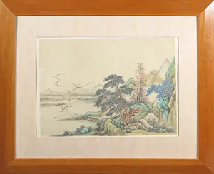 Katsushika Hokusai - Ando Hiroshige, e.a., Lot van vier Japanse kunstwerken - Ingelijst kopen? Bied vanaf 50!