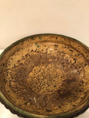 Curiosa - Prachtige antieke (water-) kan en zeldzame schaal, aardenwerk, 19e eeuws kopen? Bied vanaf 1!