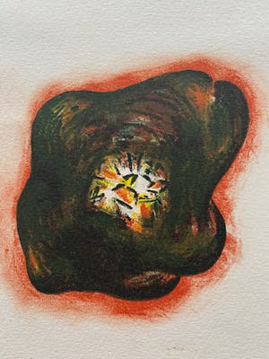 Otto Egberts - Handbetekende litho met persoonlijke boodschap kopen? Bied vanaf 50!