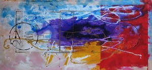 Piotr Konkel - Zeefdruk op board, Zonder titel (met ophangsysteem) kopen? Bied vanaf 10!