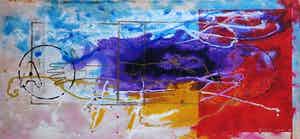 Piotr Konkel - Zeefdruk op board, Zonder titel (met ophangsysteem) verkocht voor € 10!