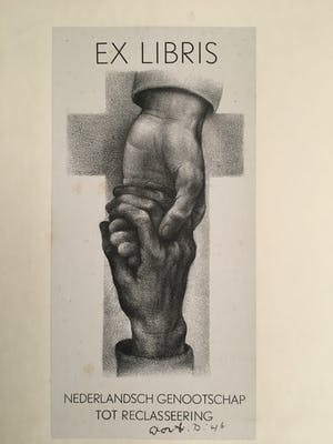 Aart van Dobbenburgh - 5 ex librissen litho's 1946 kopen? Bied vanaf 20!