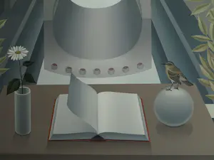 Henk Valstar - Olieverf op doek , Raampoort – ingelijst, 152 x 77 cm - 1991 kopen? Bied vanaf 750!