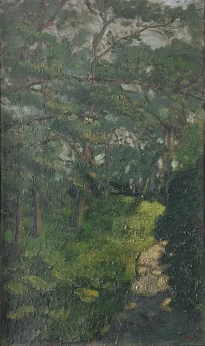 Cor Noltee - Impressionistisch boszicht kopen? Bied vanaf 90!