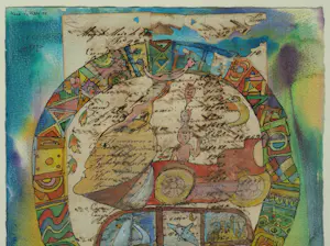 Kees de Waal - (1922-2025): Ingelijst, Gemengde techniek , ‘Quo Vadis’ – 1999 kopen? Bied vanaf 250!