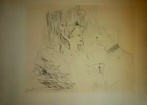Henri de Toulouse-Lautrec - Supper in London (Souper a Londres) vendu pour 85€ !