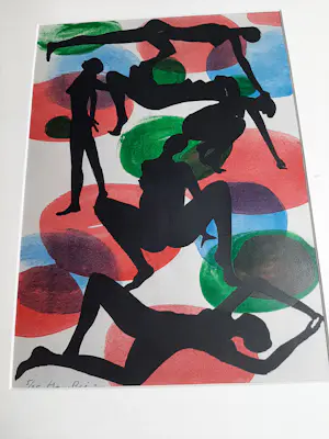 Hans Biezen - 2x Polygrafie 's werken, mensen kopen? Bied vanaf 20!