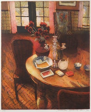 Marcel Schellekens - Kleurenets, Atelier Oudegracht - Ingelijst kopen? Bied vanaf 120!