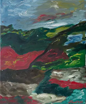 John Foppen - Olieverf op doek:' Landscape no. 08' (2015) kaufen? Bieten Sie von 60!