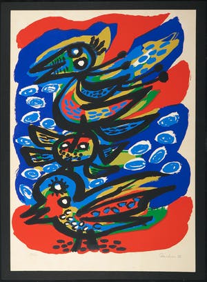 Anton Rooskens - Litho, Birds kopen? Bied vanaf 180!