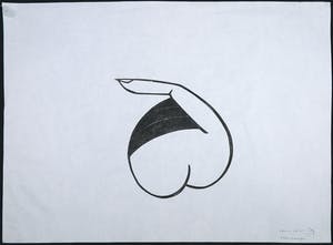 Tjeng Sit Oey - Linosnede op rijstpapier, Lachende vinger kopen? Bied vanaf 35!