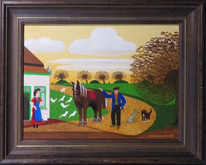 Jan Verheyen - Olieverf op doek, Lot van 3 schilderijen - Ingelijst kopen? Bied vanaf 300!