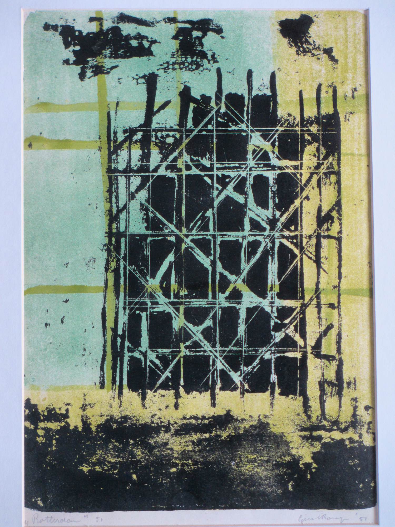 Gust Romijn - Rotterdam - Kleurlitho verkocht voor € 46!