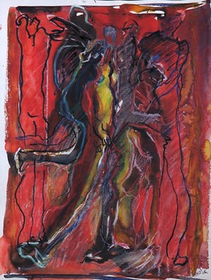 Franscz Witte - Lot van vijf werken op papier in gemengde techniek kopen? Bied vanaf 1!