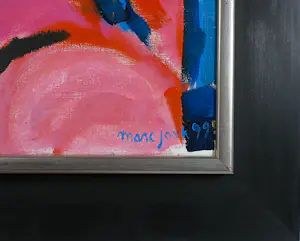 Marc Jonk - Arcyl op doek, Vrouw in rose (nr.13 ) - Ingelijst kopen? Bied vanaf 150!