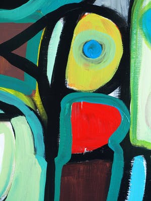 Jasper Banen - Acrylverf op doek , “Maskers” – 2010 kopen? Bied vanaf 275!