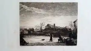 William Unger - Rembrandt - Winterlandschaft verkauft für € 20!