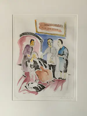 Lucebert - Het Doktersbezoek naar Jan Steen kopen? Bied vanaf 325!