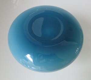 Empoli Glas - Lichtblauwe Opaline vaas kopen? Bied vanaf 25!