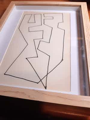 Siep van den Berg - Abstracte compositie verkocht voor € 1!