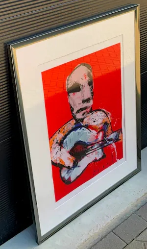 Herman Brood - Ingelijste zeefdruk: Flamenco kopen? Bied vanaf 695!