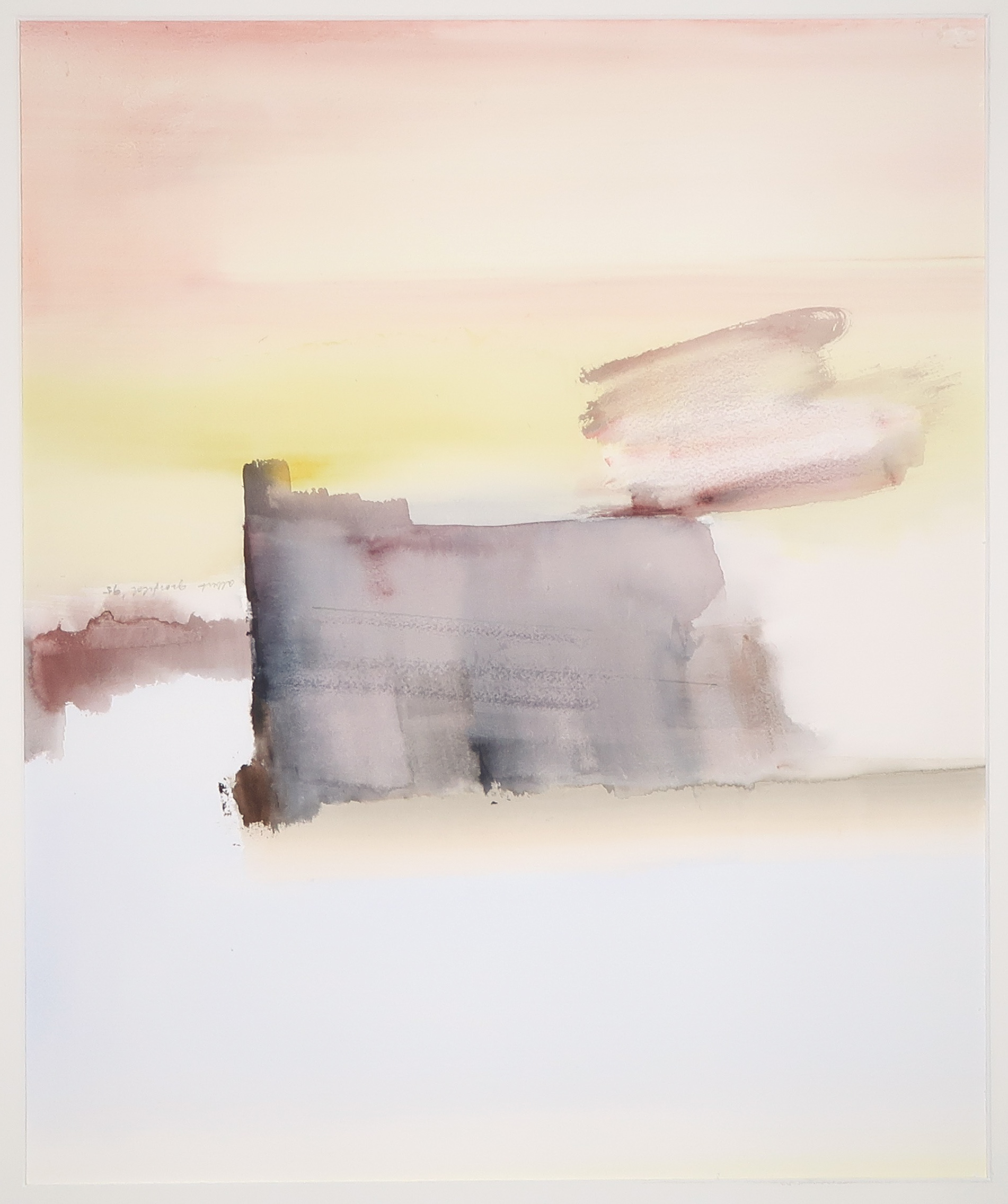 Albert Grosfeld - Aquarel, Geel licht verkocht voor € 50!