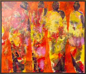Willem van Scheijndel - Acryl op doek, Zonder titel, Ingelijst (Groot!) kopen? Bied vanaf 500!