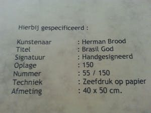 Herman Brood - Brasil God kopen? Bied vanaf 140!
