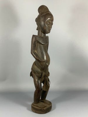 Igbo - 181214 - Large Old Nice Tribal used African Igbo figure - Nigeria kopen? Bied vanaf 145!